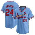 Men's No.24 Whitey Herzog St. Louis Cardinals Light Blue Limited Cooperstown Collection Jersey